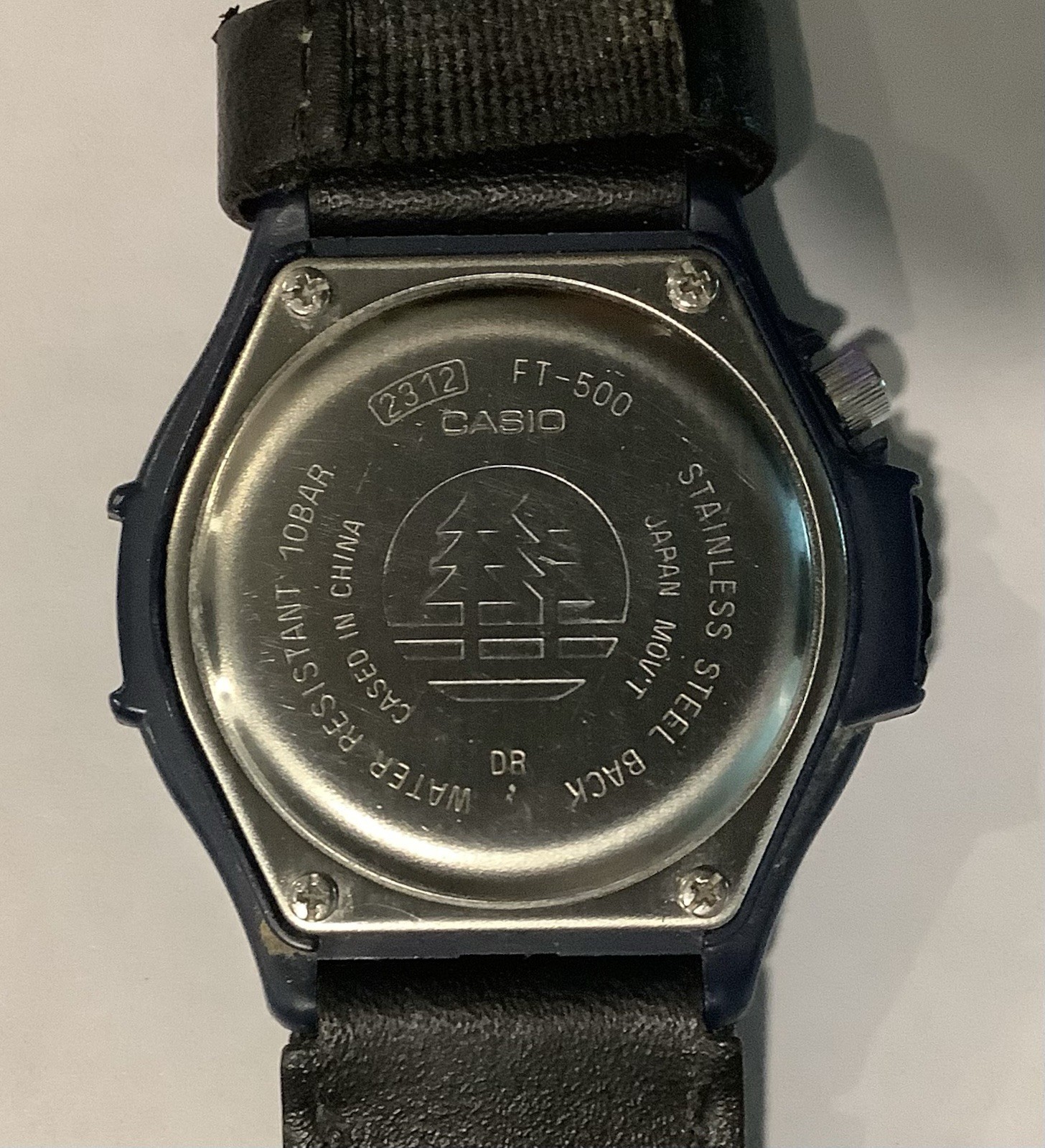 Casio Forester Illuminator Hook & Loop Band with “HUBBELL” Band Strap Loop