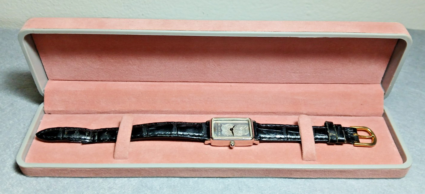 Sutton Quartz Watch w/Pamp Suisse 1/10th Ounce .999 Pure Silver Bar – Rare Size