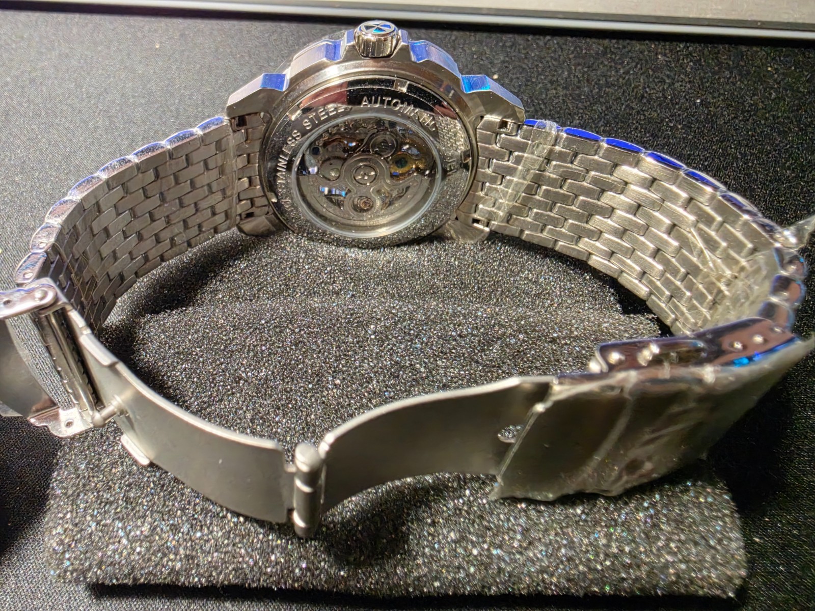 Heritor Automatic Conrad/Carter Black Skeleton Dial Stainless Steel Men’s Watch