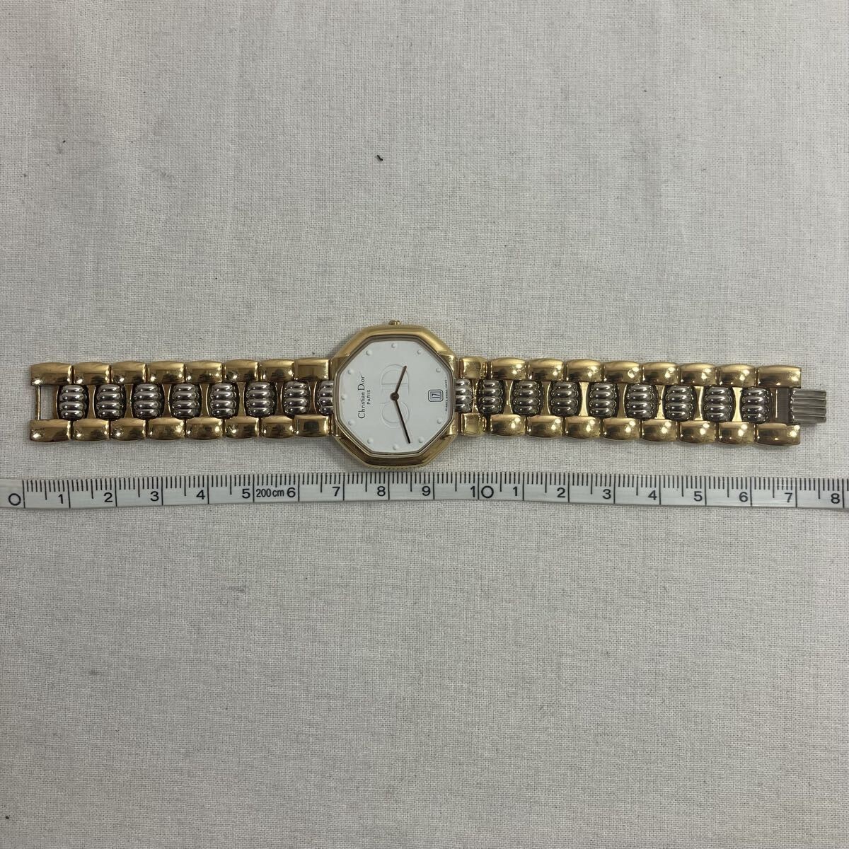 Christian Dior Octagon Date 45.134 Quartz Ladies Vintage Watch 90s Japan