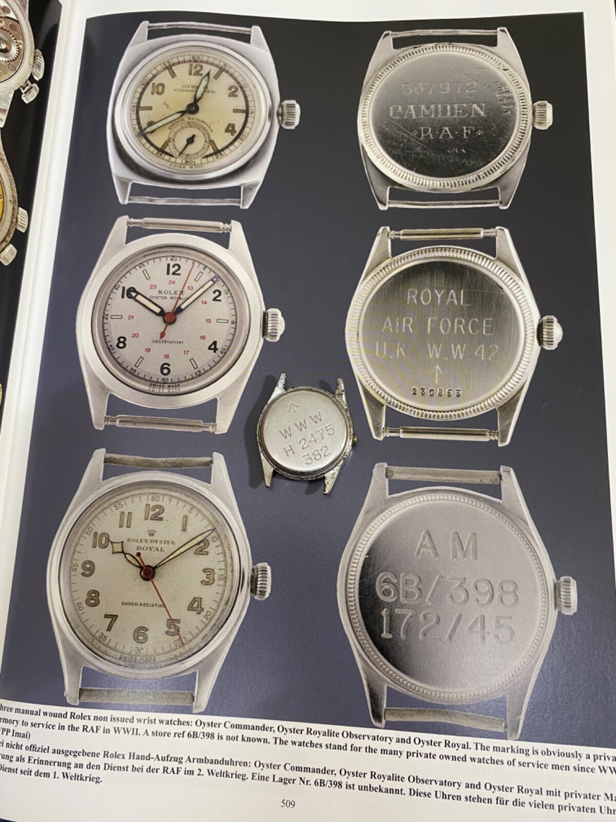 vintage Rolex Ref 4444 Case 1950 WWW RAF Pls Read Only for Part Repair / Project