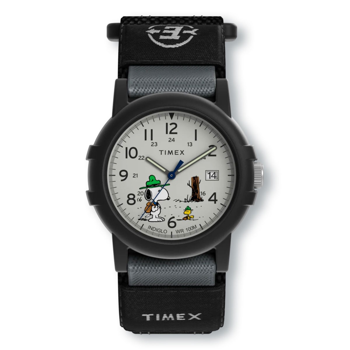 TIMEX TW4B29100 Expedition Scout x Peanuts Snoopy Fast Wrap Strap Watch