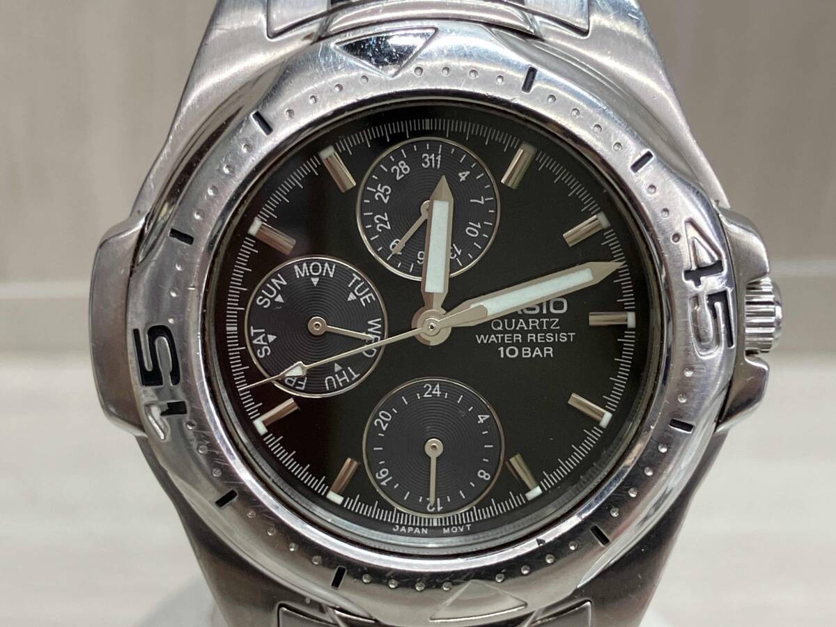 SEIKO MTD1046 Chronograph Quartz Timepiece 36mm 20cm Scratches Authentic