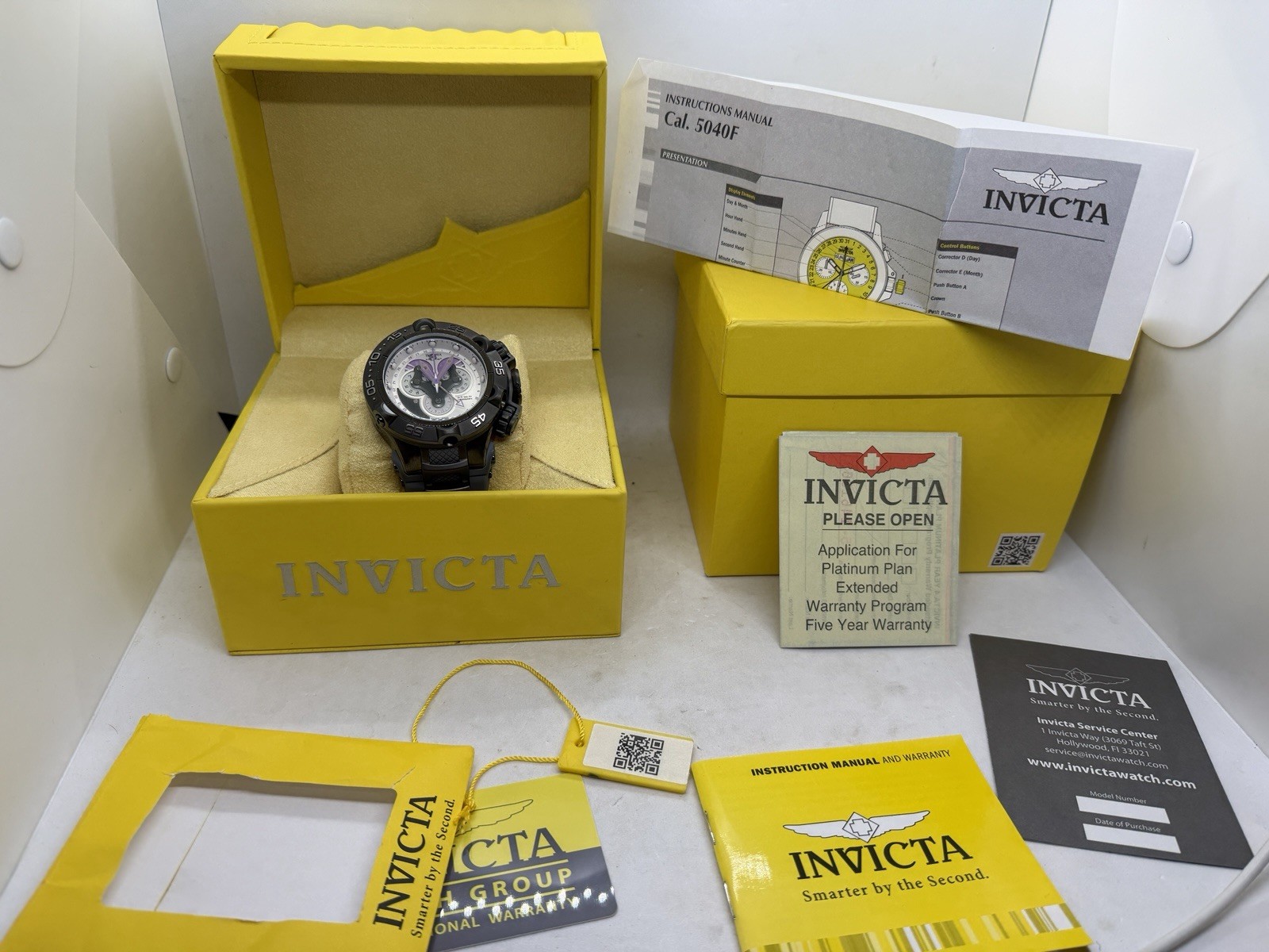 Invicta Sub Aqua Chronograph Watch Men 50mm 18532 Silver 500m Swiss Chronograph