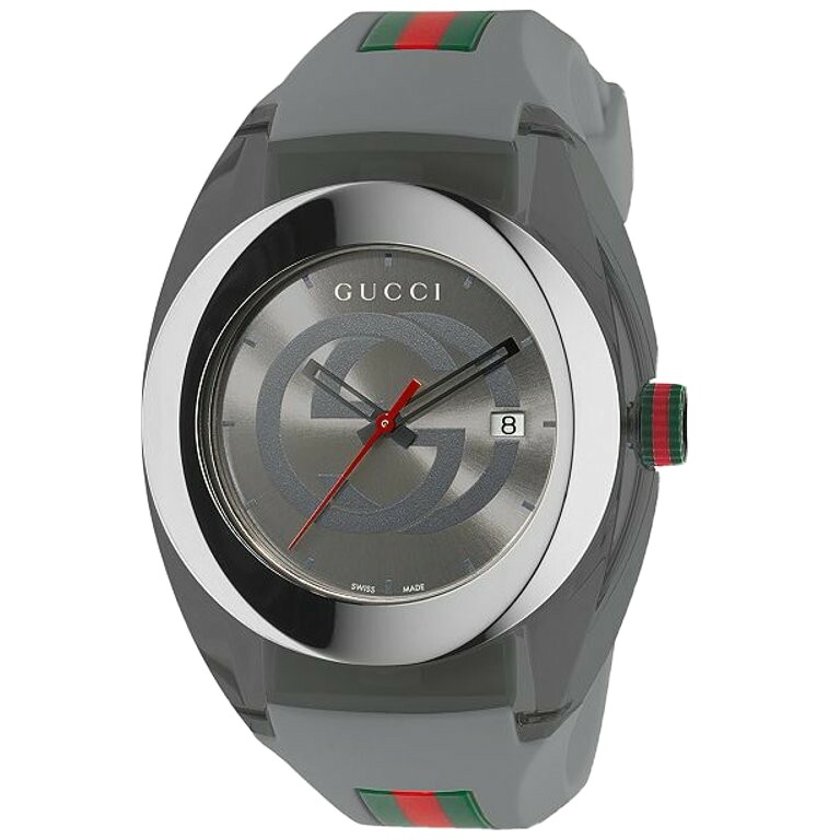 Gucci YA137109 Swiss Quartz Stainless Steel Mens Watch – Grey