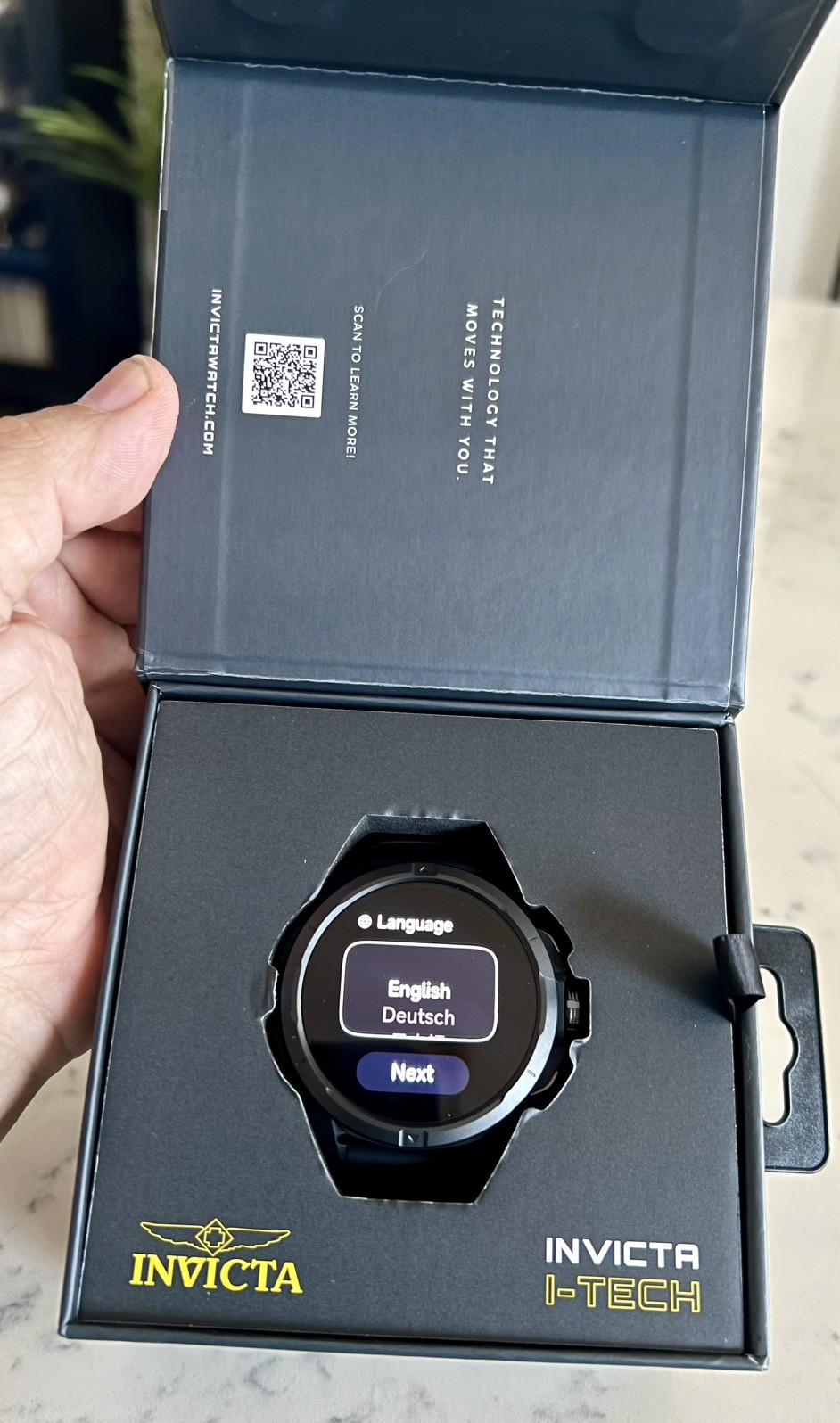 Invicta I-Tech Intelligent Smart Watch – 58mm, Black (ITECH-009) New