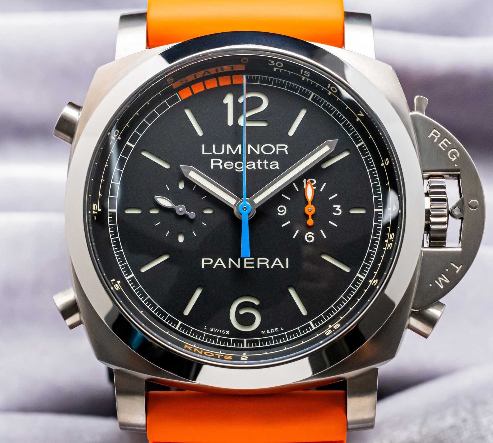 Panerai 526 Luminor Regatta Flyback $19K MSRP Titanio 47mm PAM00526 PAM526 PAM