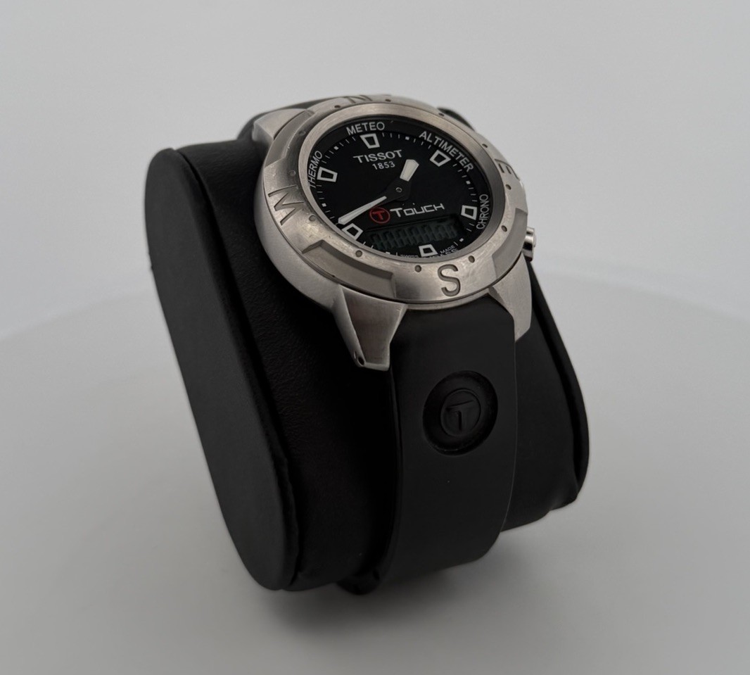 Tissot T-Touch Titanium Multifunction Watch Altimeter Compass Chronograph Swiss
