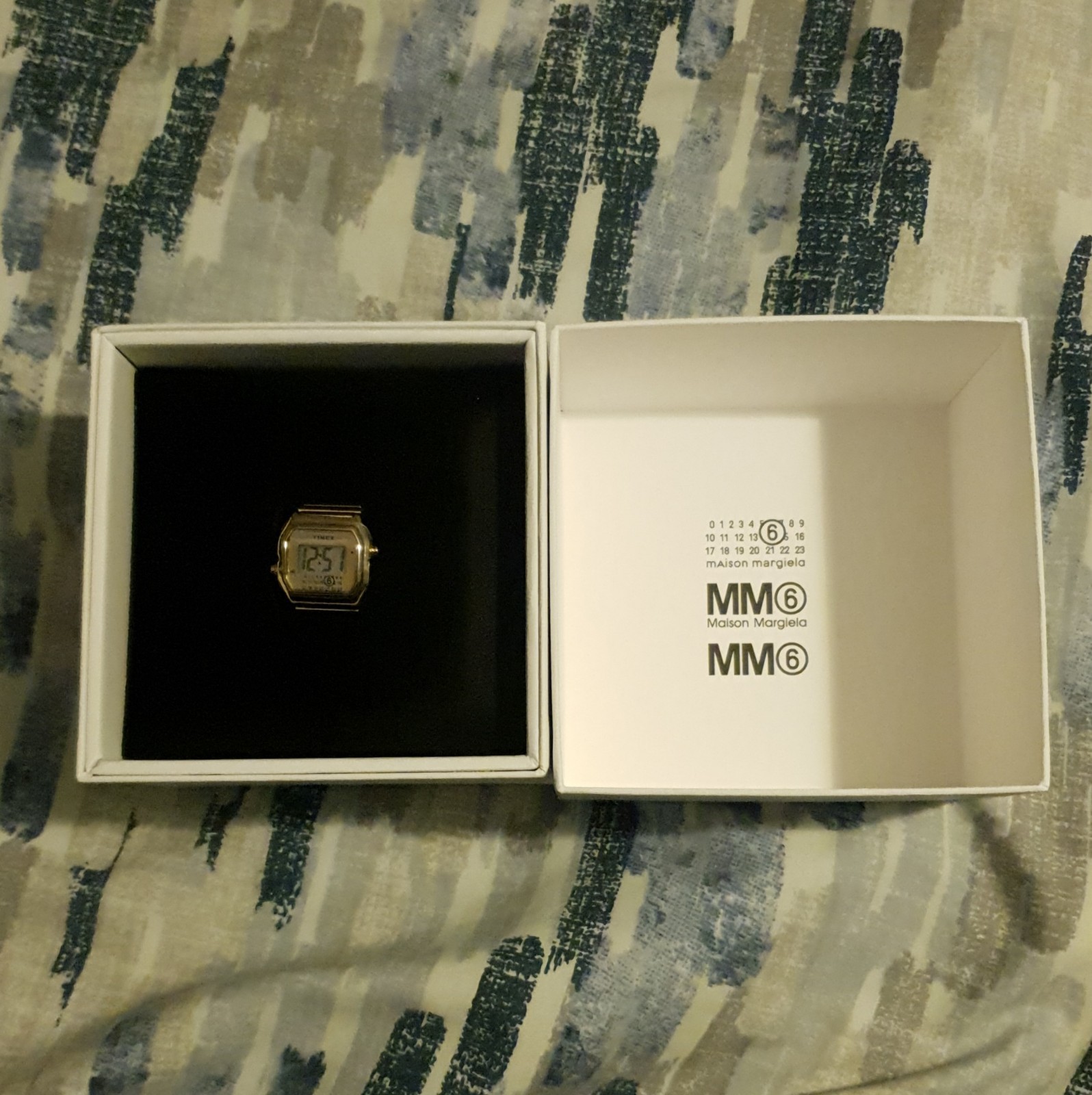 Brand New Timex X MM6 T80 20mm Gold-Tone Ring Watch M/L In Hand Fast Shipping✅