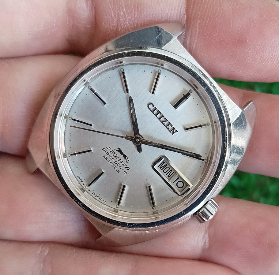 RARE VINTAGE CITIZEN LEOPARD SUPER BEAT8 WATCH…RUNNING/AS-IS FOR CHECK-SERVICE