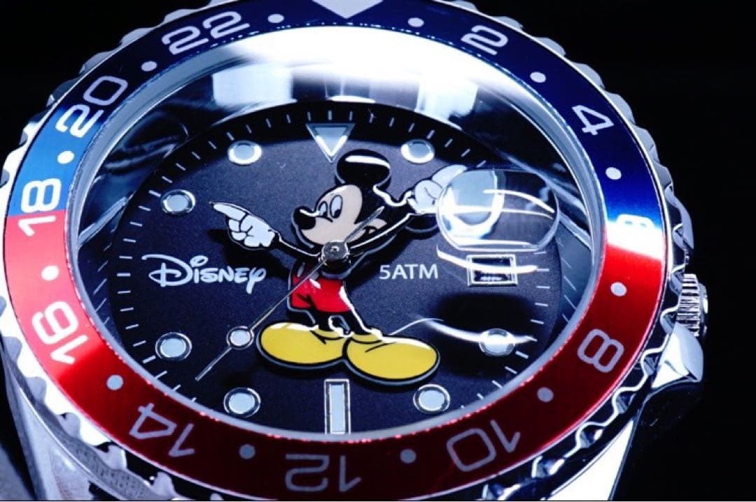 Disney MICKEY Mickey Mouse collaboration wristwatch GMT battery operated