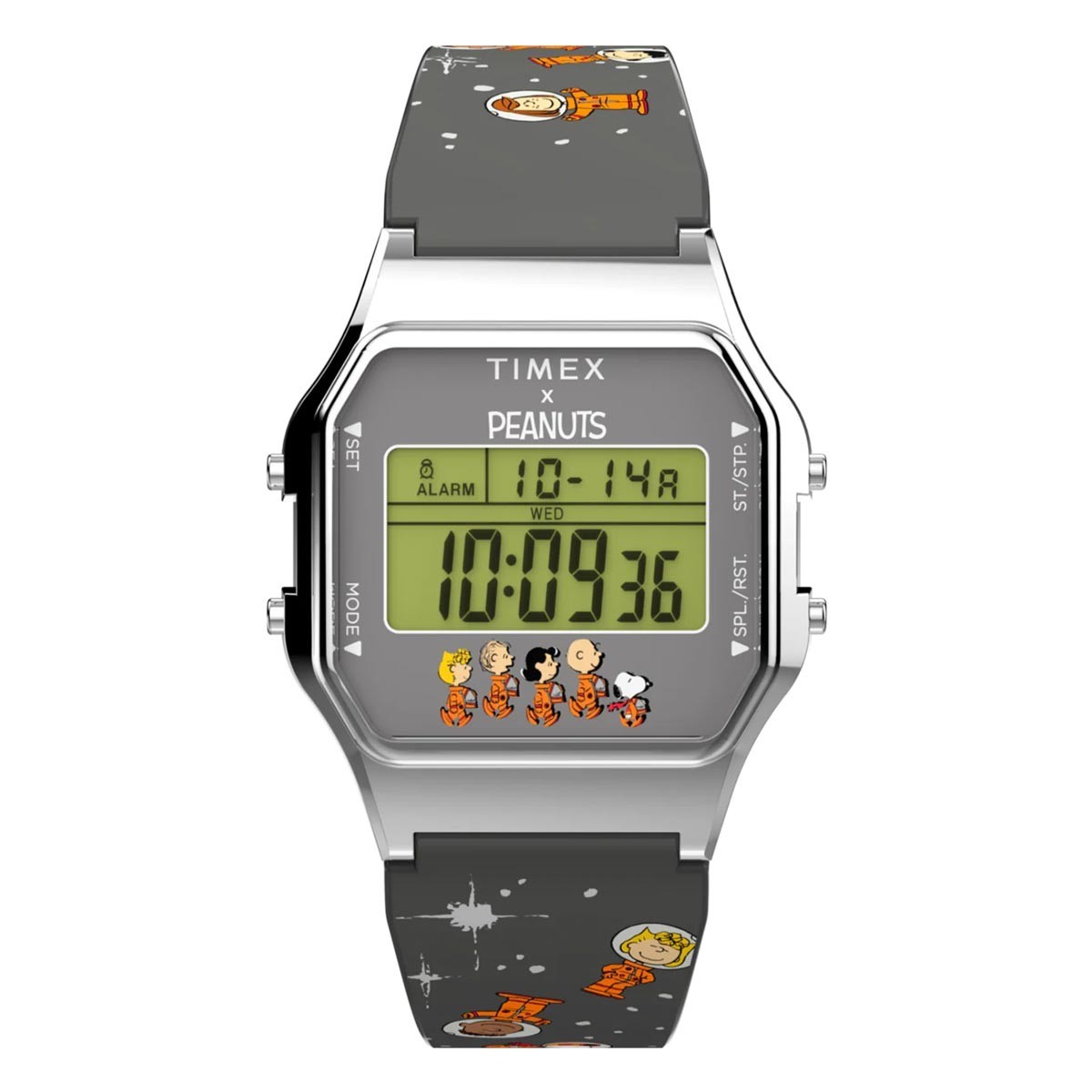 Timex T80 x Peanuts Space Snoopy & Gang Limited Edition Digital Watch TW2W90100