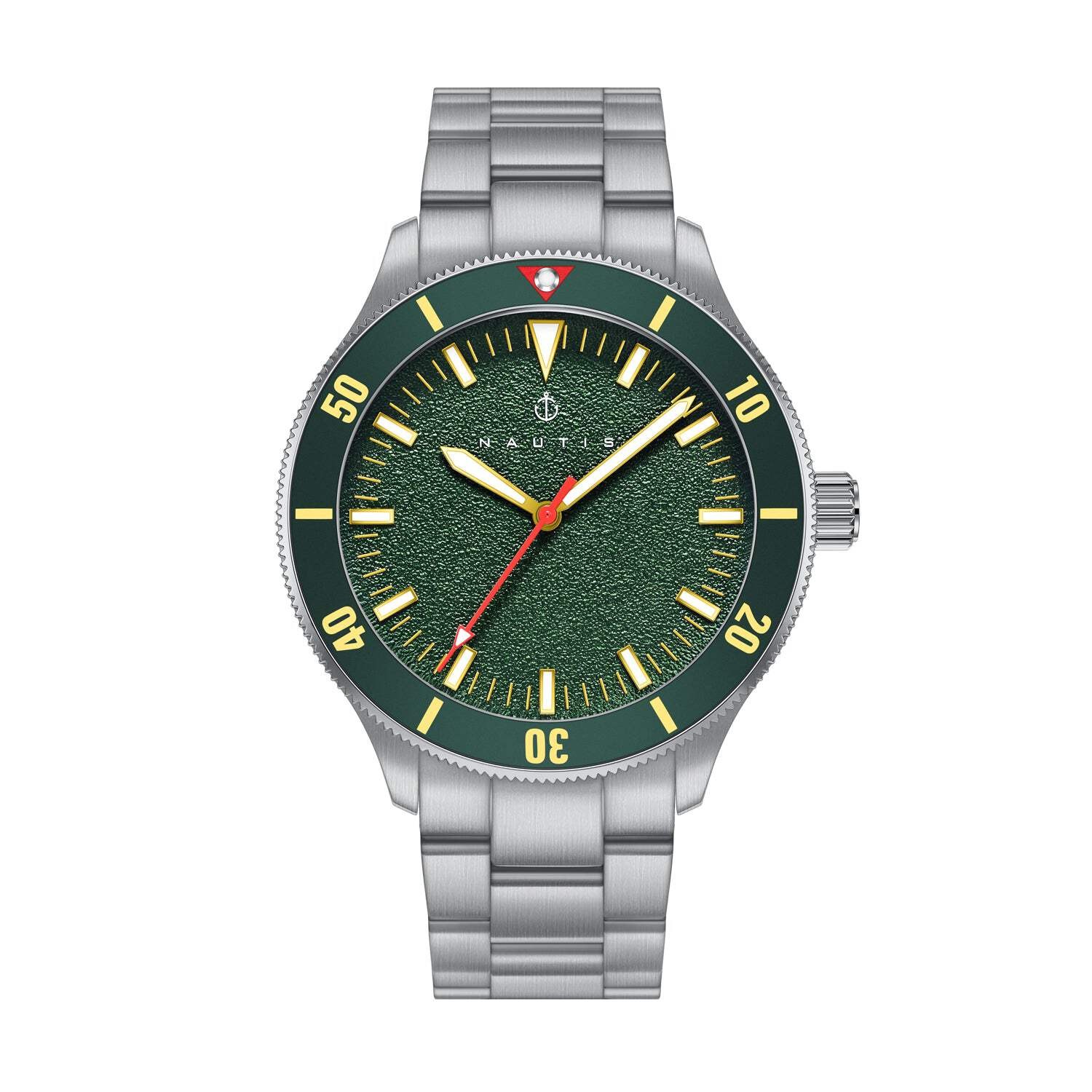 Deacon Silver/Green | Green Dial Wristwatch NAUN101-2