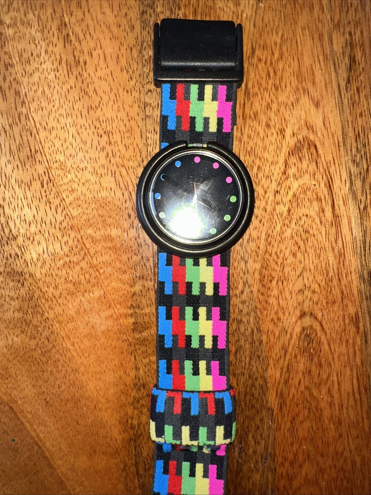 1989 Ting-A-Ling Rasta Pop Swatch Watch Rare on Original Strap Swatch PWBB125