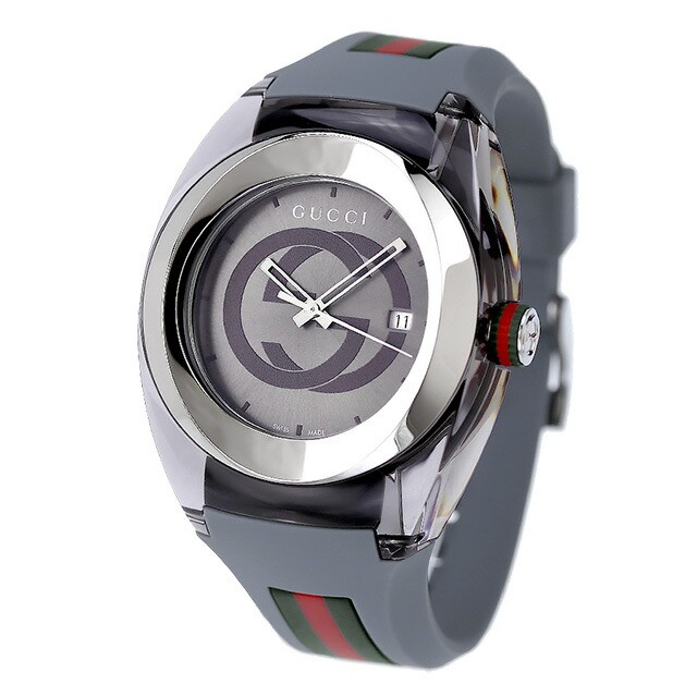 Unused GUCCI Sync YA137109A Grey Quartz Stainless Unisex Watch in Box