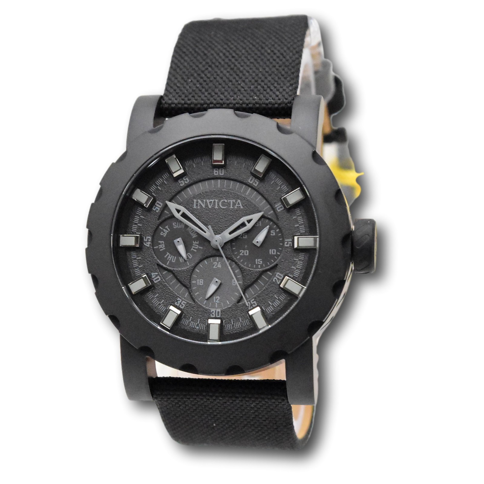 Invicta I-Force Commando Men’s 46mm Stealth Black Day / Date Quartz Watch 47585