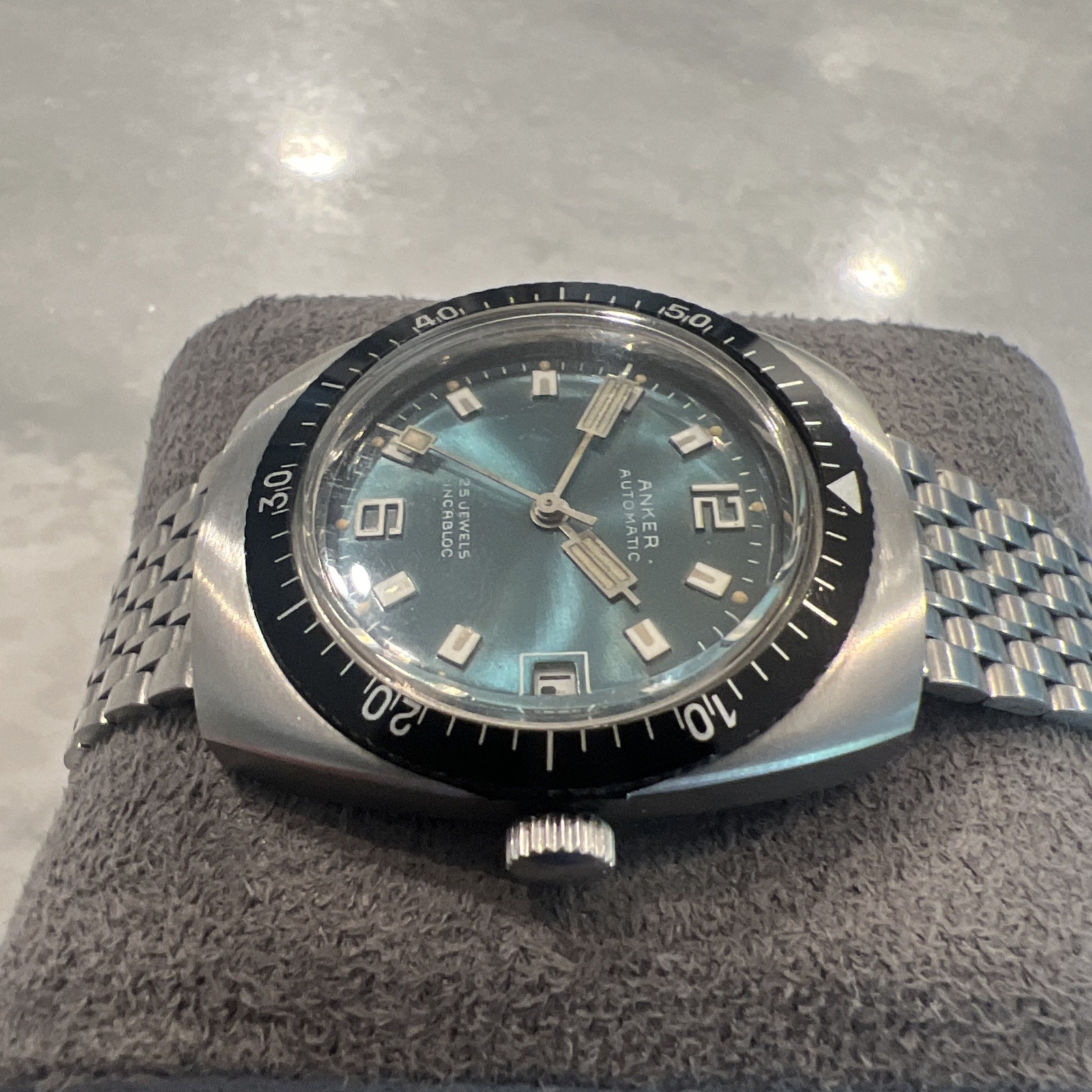 Anker Vintage Men’s Automatic Dive Watch Runs Well Germany