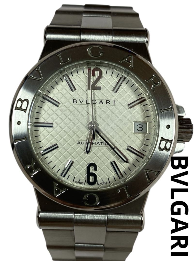 Bvlgari Diagono Dg35S Analog Quartz Men Automatic Men’S Watch Vintage 291827257