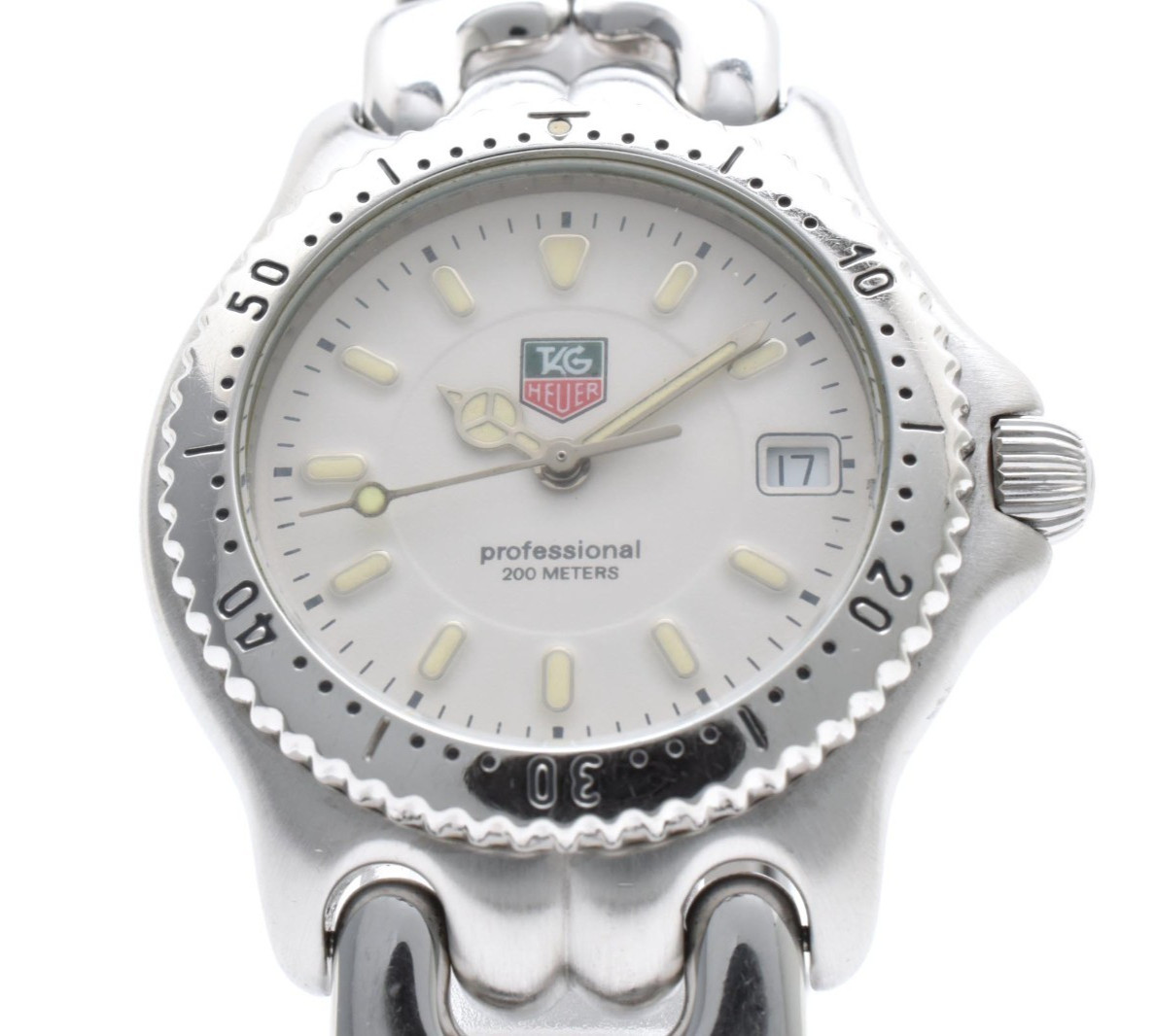 【EXC+5】TAG Heuer S/el Professional 200M WG1212-K0 White Dial Quartz Men’s Watch