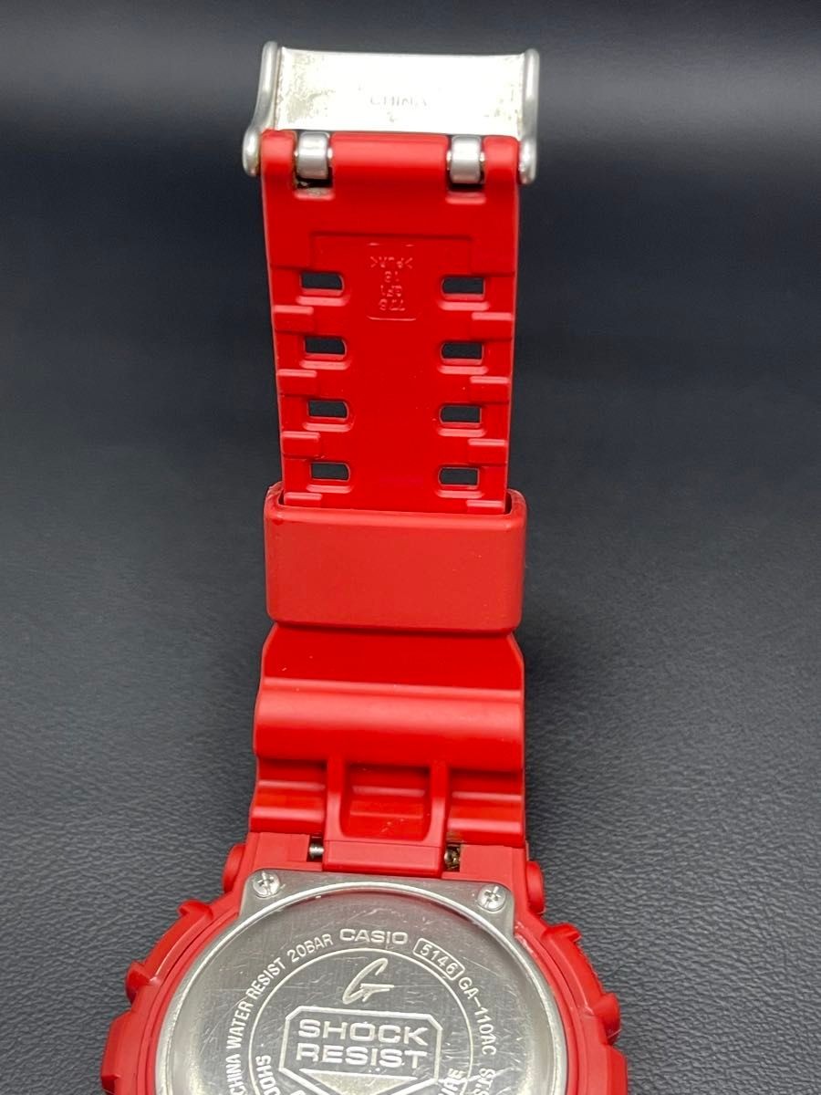 CASIO G SHOCK GA 110AC 4AJF Blue Red Series Red CASIO Ana Digi Red Quartz