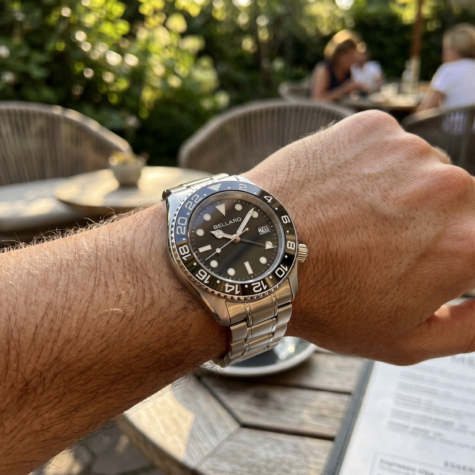 BELLARO Navex style Watch – NH35 Automatic – Sapphire Crystal Black Dial
