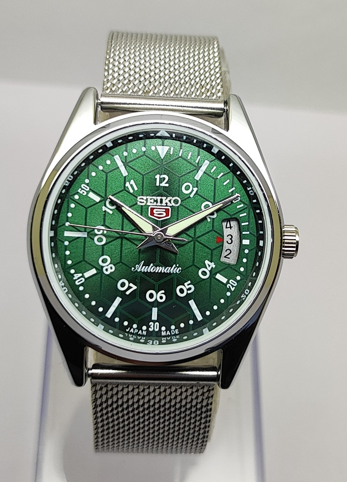 Refurbished Automatic Men’s Watch Day Date | Classic Vintage Style | Steel Strap