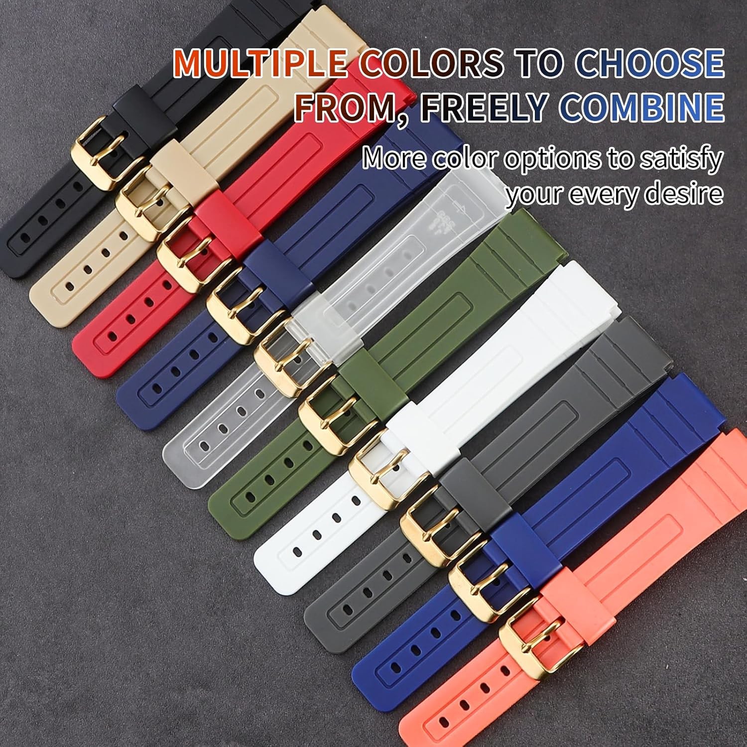 TPU Watch Strap Replacement for Casio F-91W/F-84/F-94/F-105/F-108/A-158watch ban