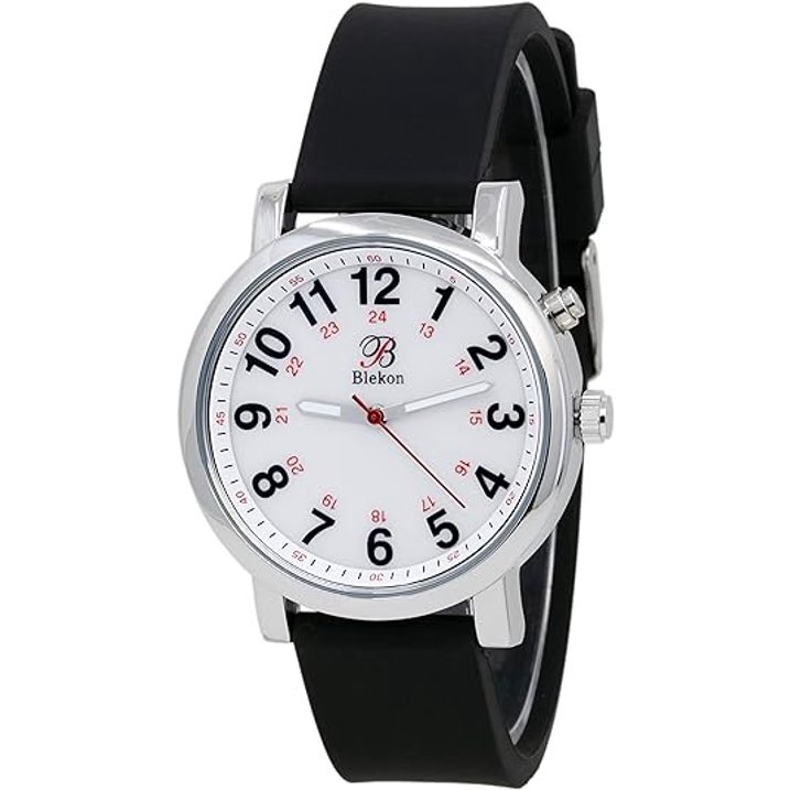 Blekon Nurse Watch Purple Medical Scrub Colors Easy Read Water Resistant
