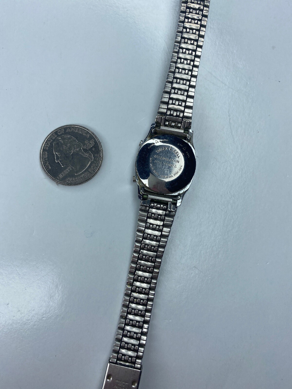 E Timex L Cell Philippines Stainless Ladies LCD Untested