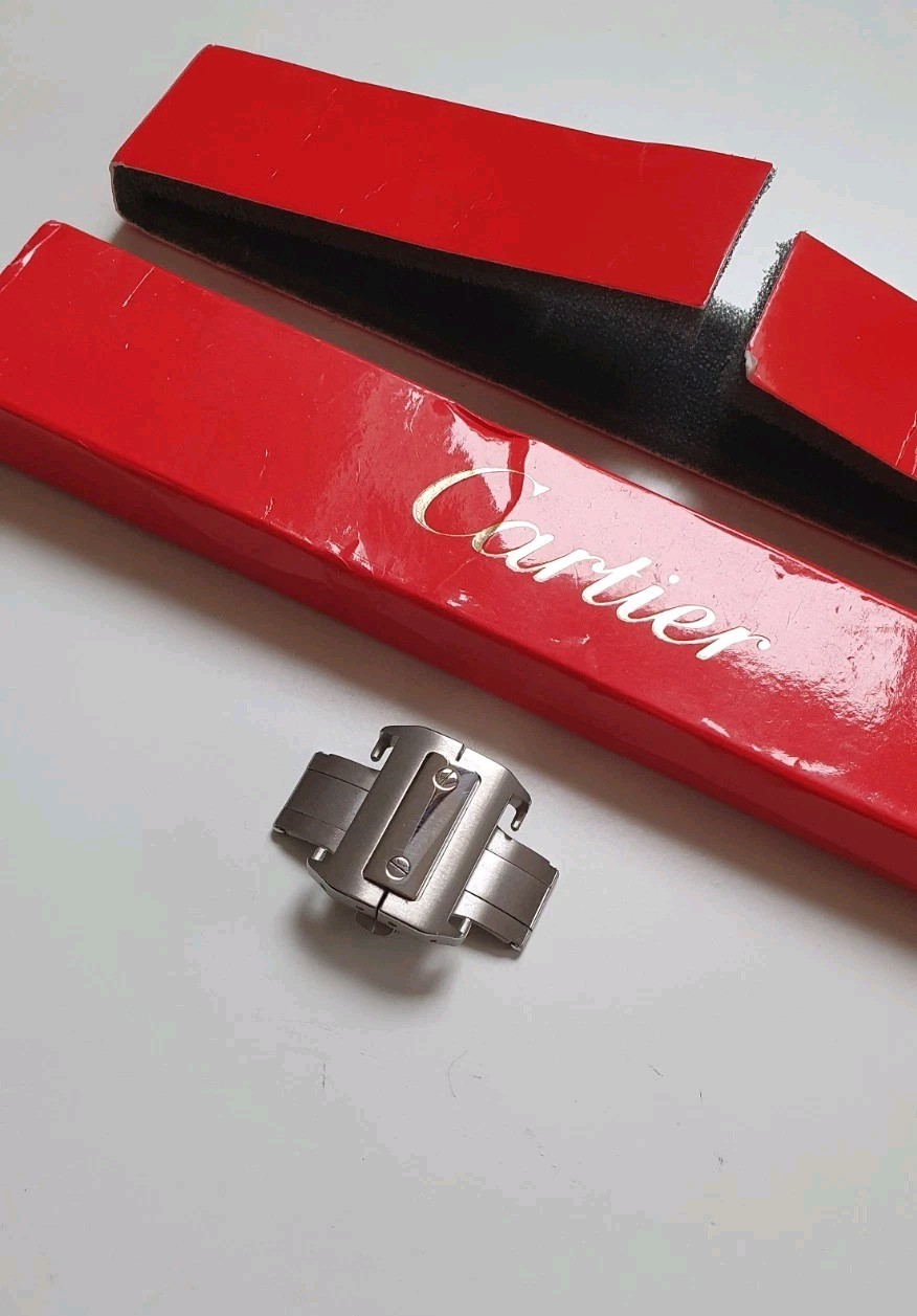 100% GENUINE CARTIER SANTOS DEPLOYMENT CLASP MX00311Z FOR SANTOS 2656 NEW IN BOX