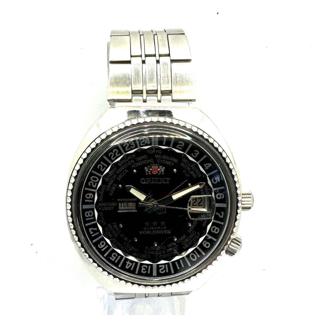 Orient Three Star World Diver Automatic Watch 43mm wrist 19.0cm/7.5in