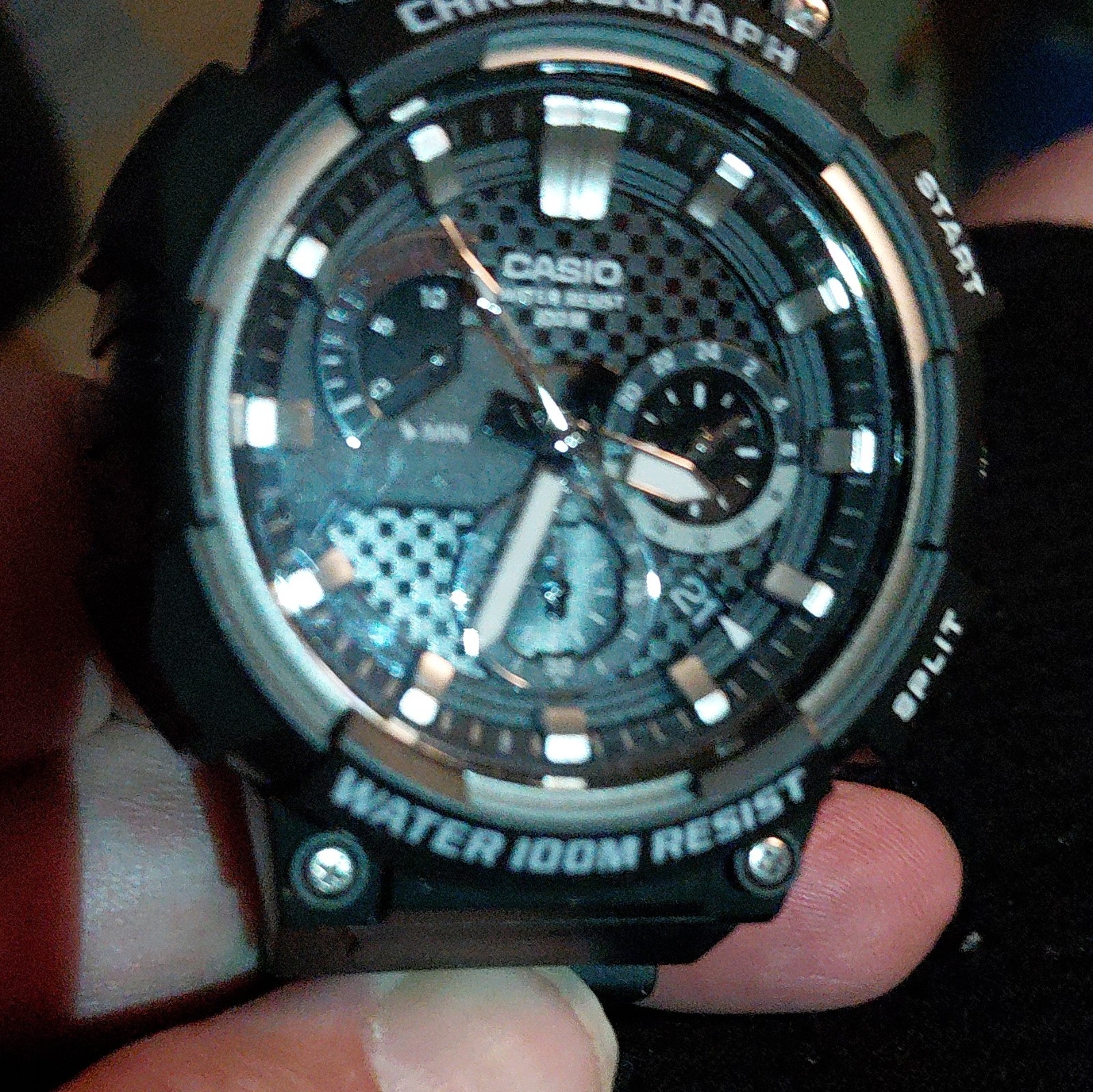 Casio MCW-200H Men’s Quartz Chronograph Date Sport Analog WR 100m Black Resin