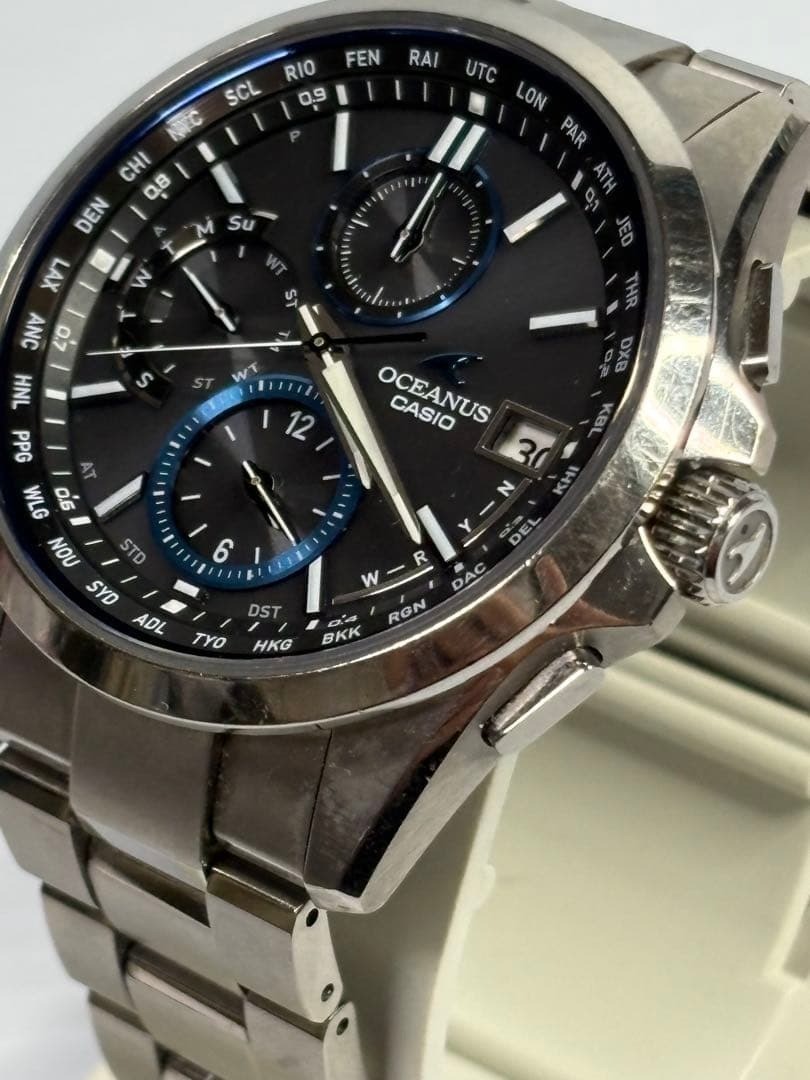Casio Oceanus OCW-T2600-1AJF Titanium Silver Solar Radio Wrist Watch