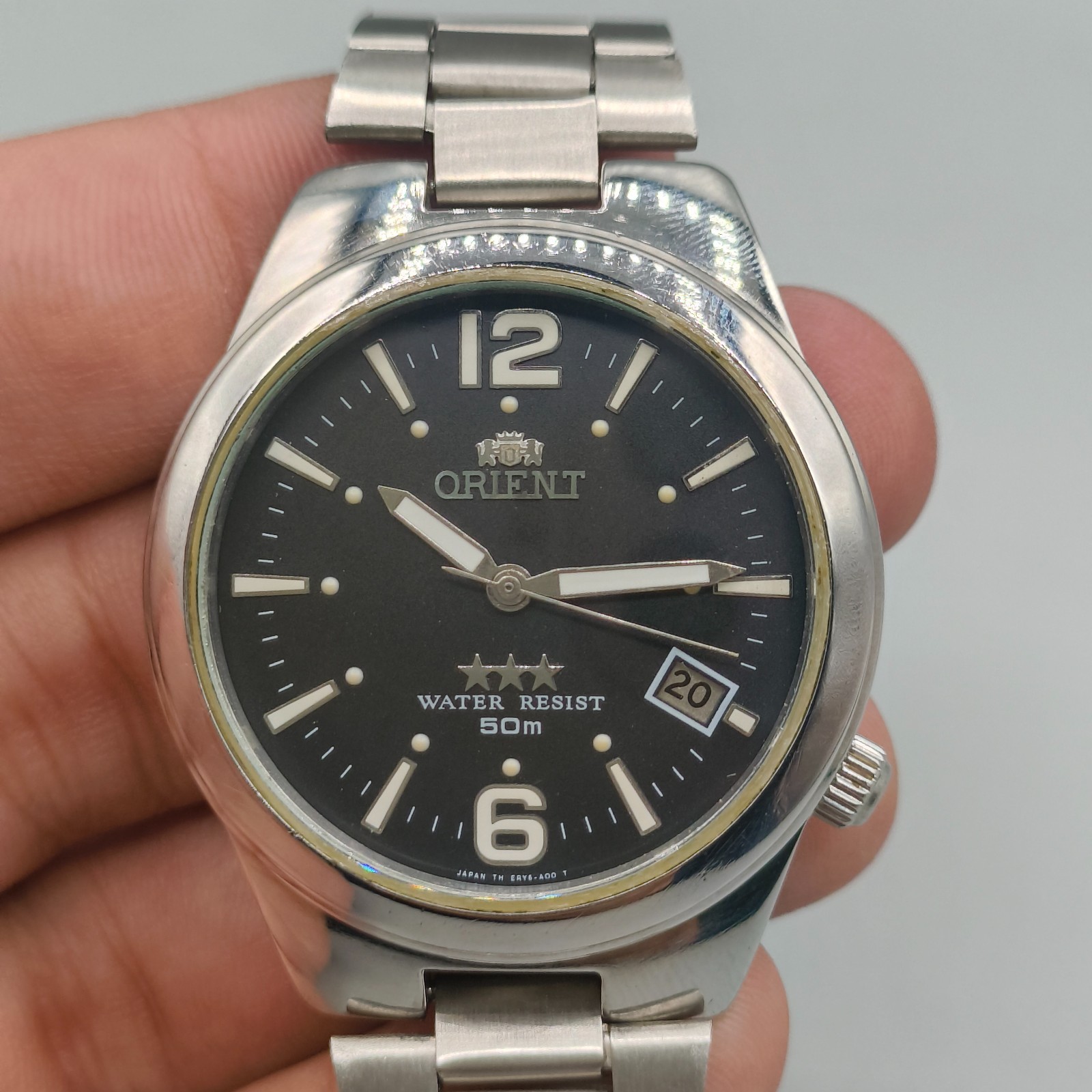 Vintage Orient Automatic Black Men’s Watch 37 mm Case Japan Made