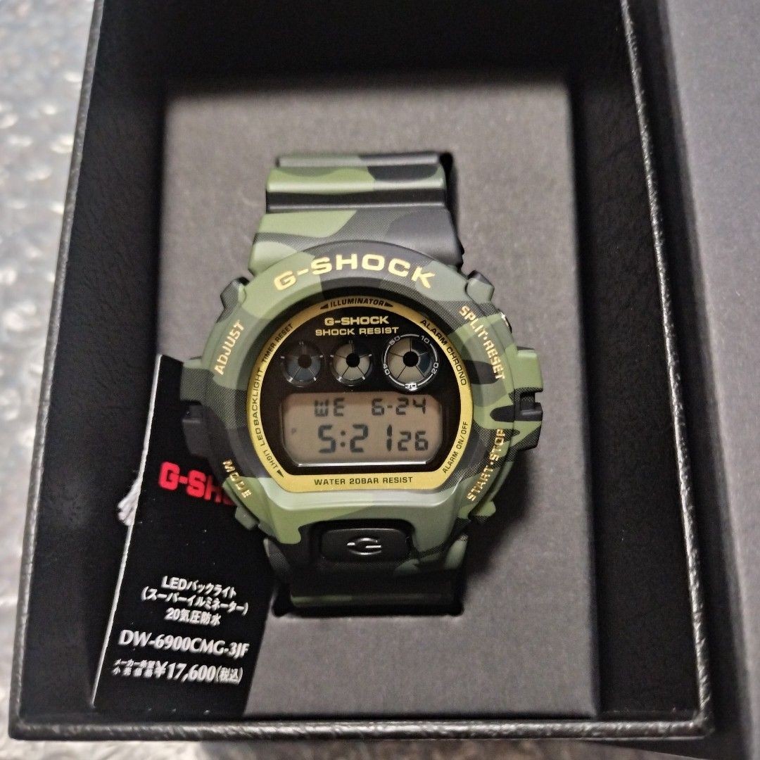 CASIO G SHOCK BOLD CAMO Series DW 6900CMG 3JF Camouflage
