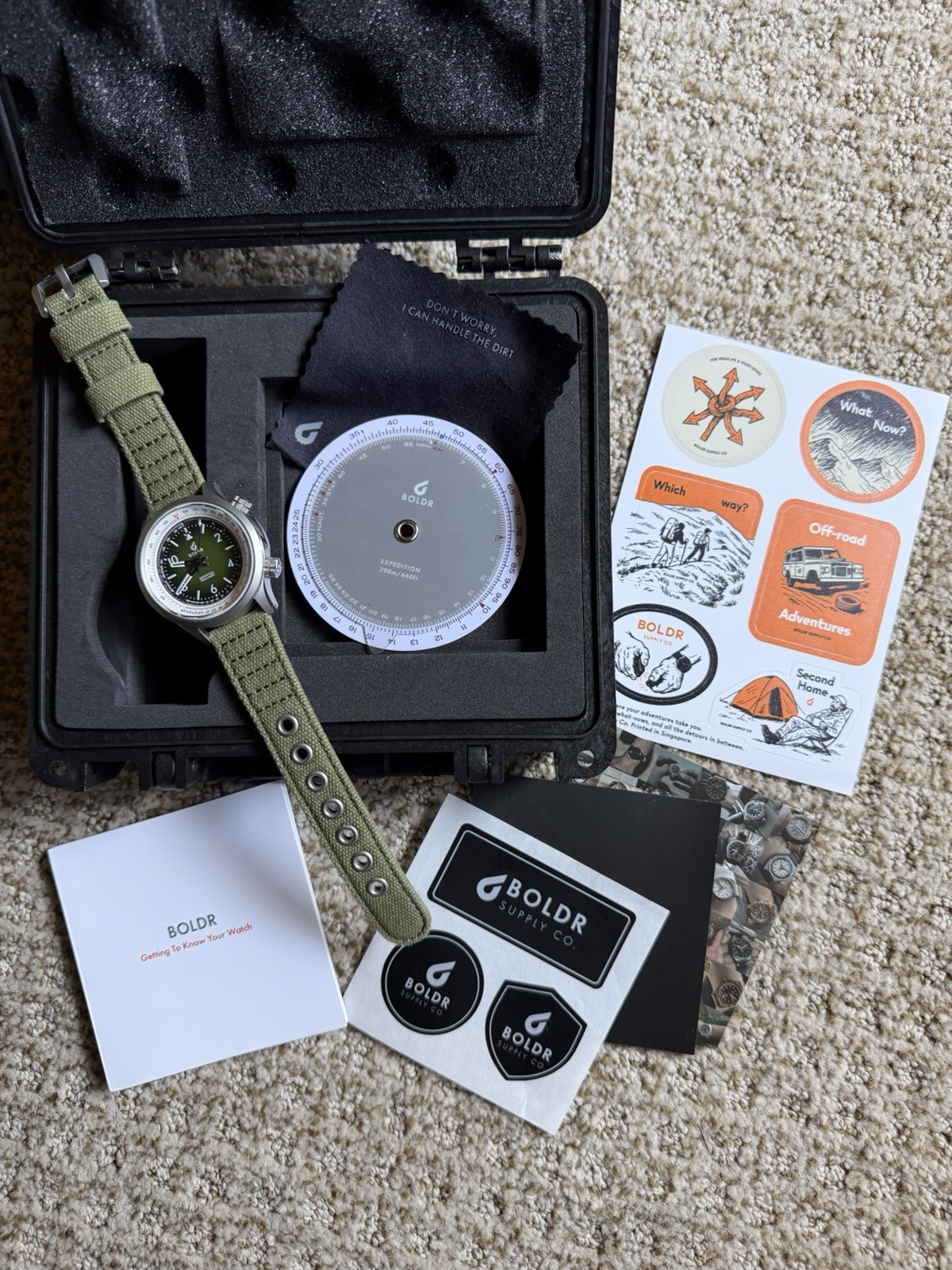 BOLDR Expedition Enigmath Sinharaja/Green Wristwatch