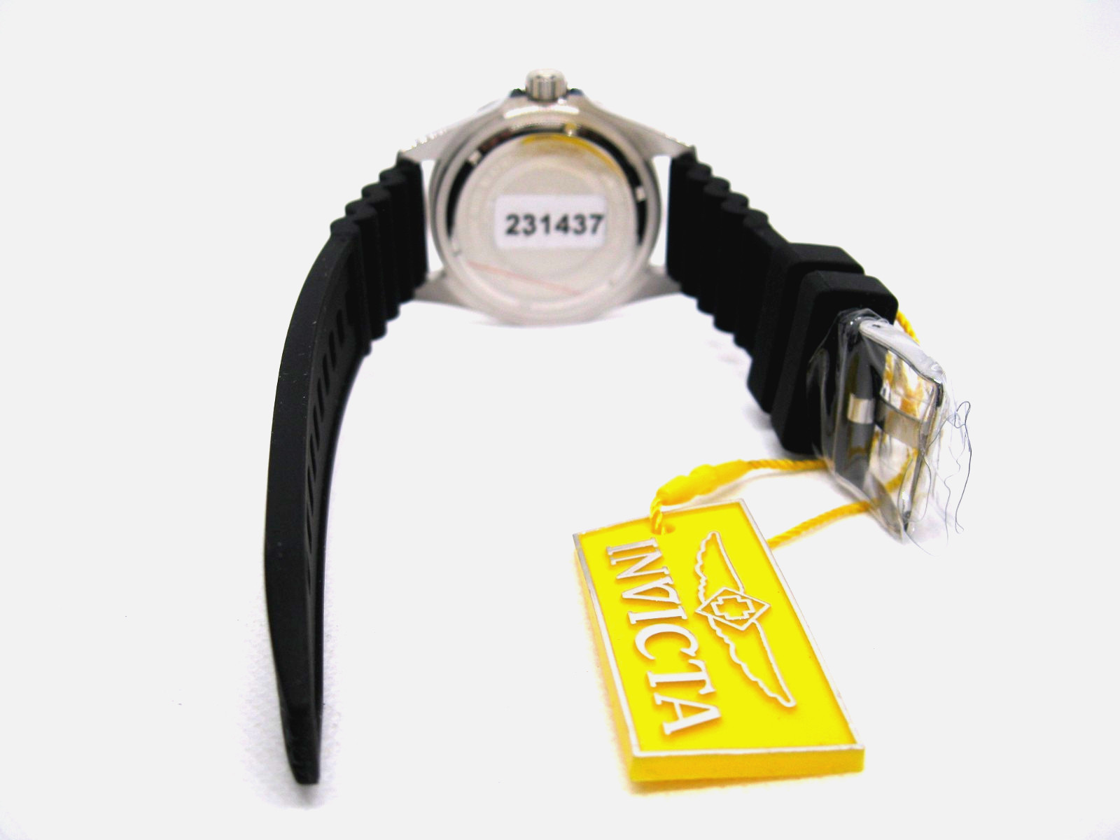 Invicta Pro Diver ‘SHARK’ Black Dial Black Silicone Strap Men’s Watch- 47161