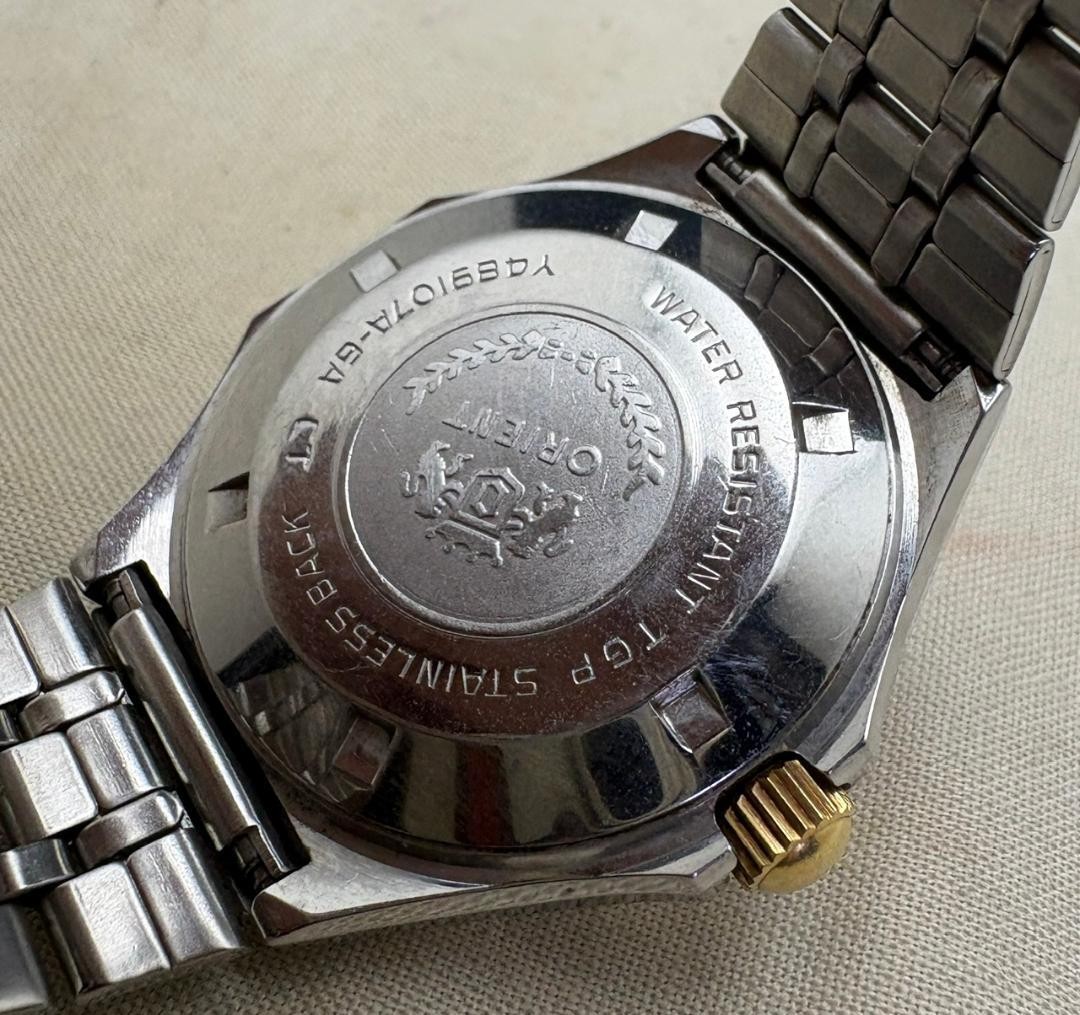 Orient Hiace 5-Face Cut Glass Automatic Watch 39mm Stainless Steel Bracelet 70s