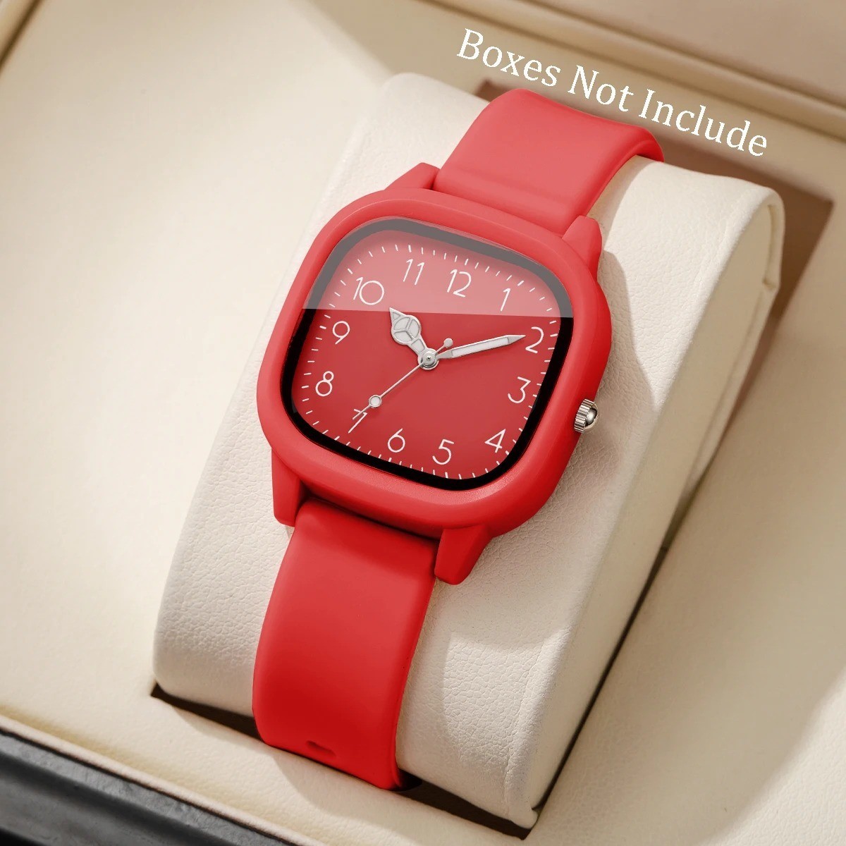 1/3/10PCS Women Quartz Watch Set Silicone Strap Arabic Dial Casual Wristwatch US