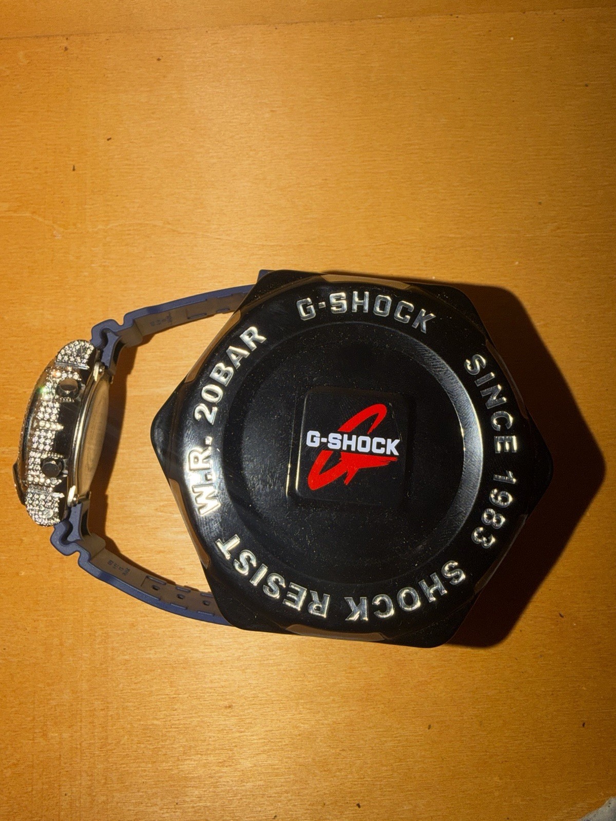 Casio G-SHOCK Digital Quartz Watch Blue Resin Band 200m Alarm Chrono Custom