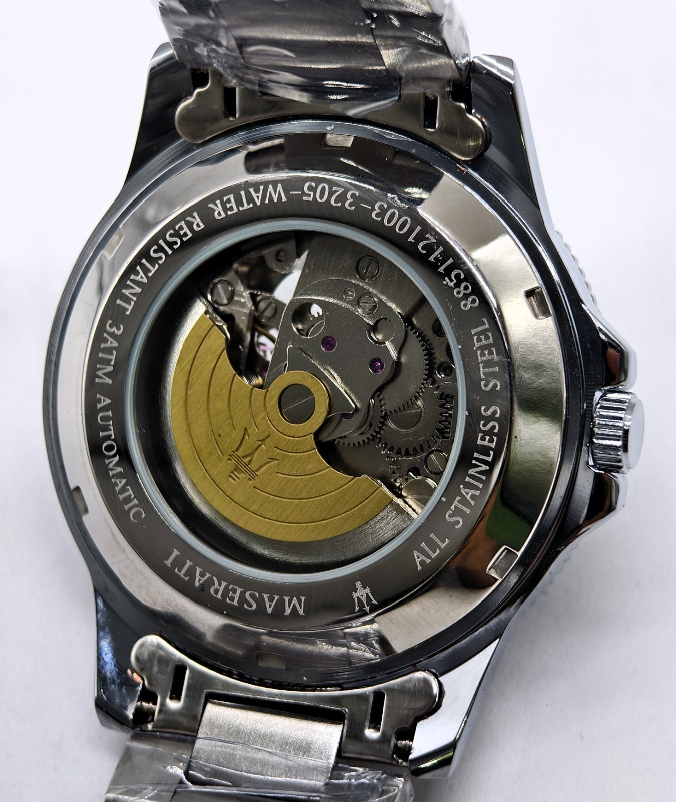 Excellent Maserati Automatic Green Dial Fix Bezel Analog Men’s Wrist Watch
