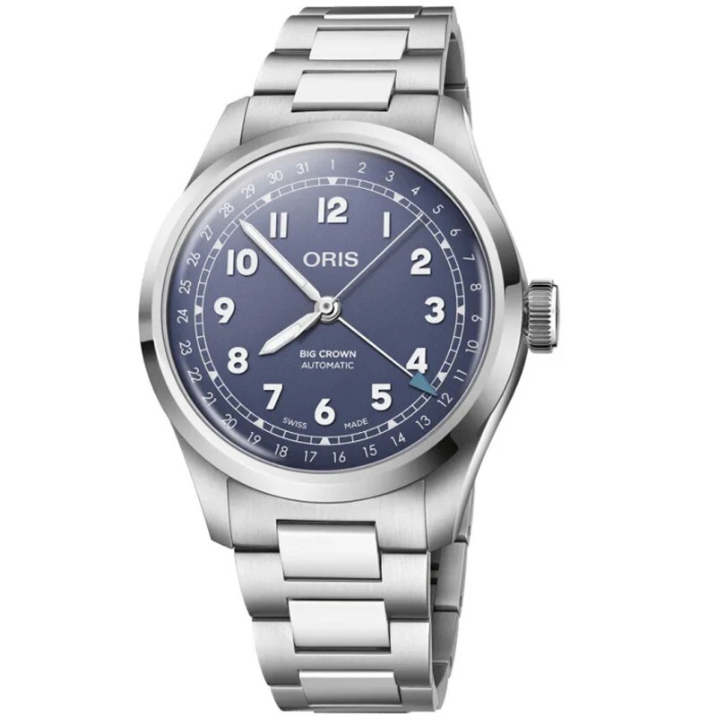 Oris Big Crown Pointer Date 40mm Purple Dial Watch 01 754 7798 4068-07 8 20 06