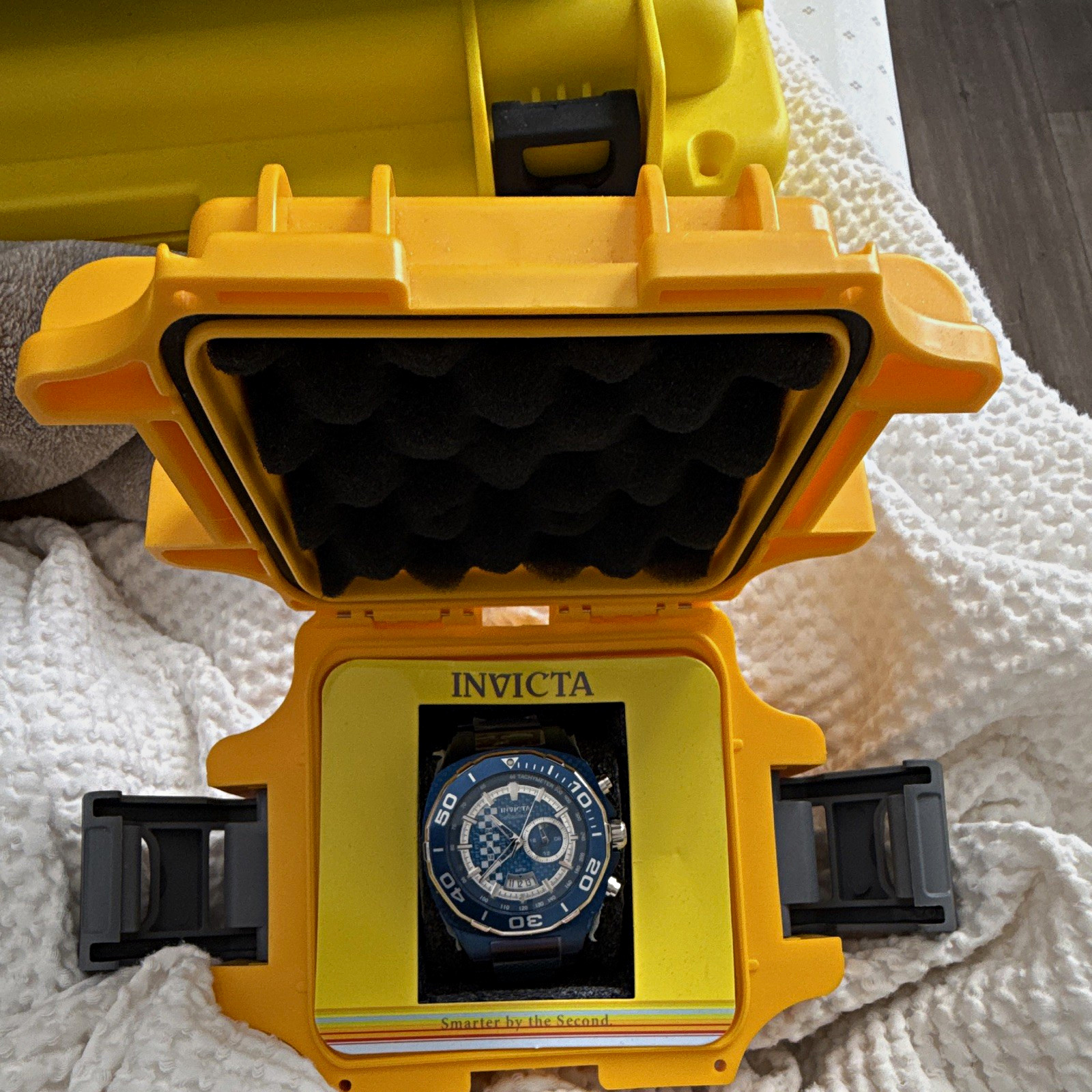 Invicta Subaqua Chronograph Quartz 500M Blue Dial Stainless/NeedsNewBattery