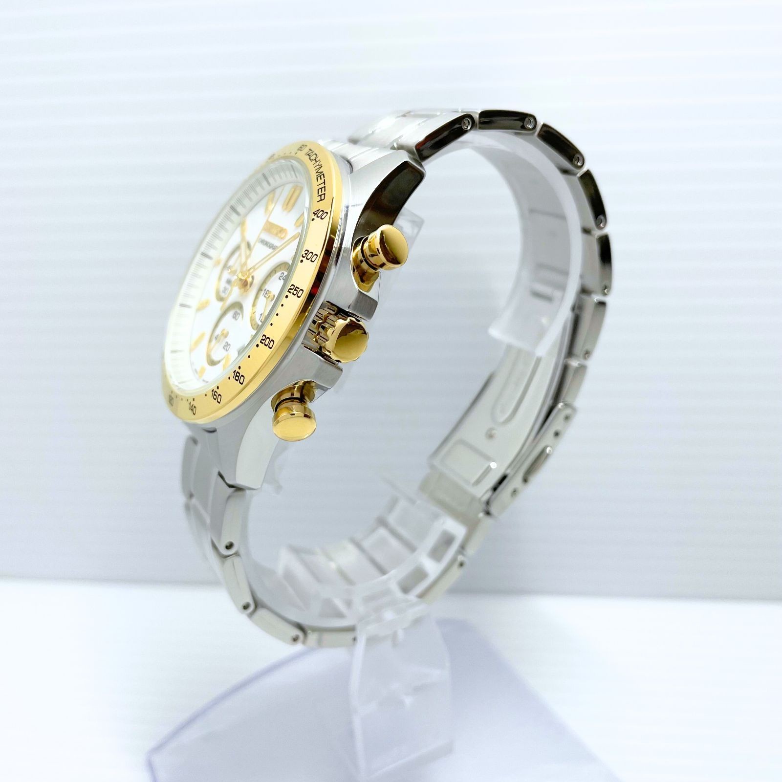 New Seiko Selection Battery Powered Chronograph Wristwatch SBTR024