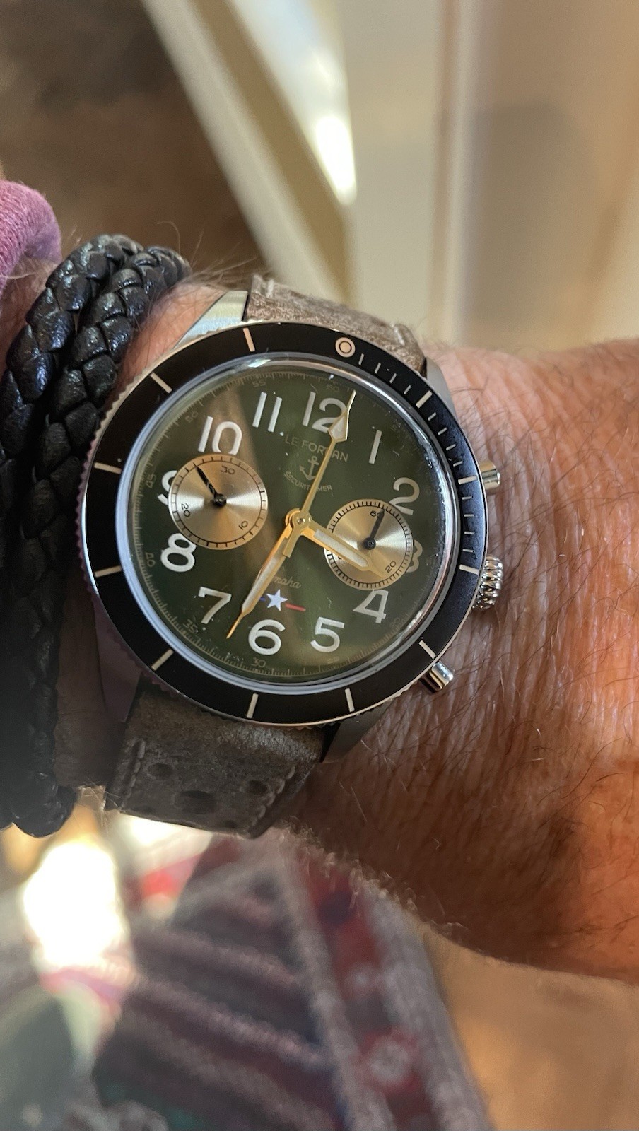 Le Forban Securite Mer Omaha Limited Edition Chronograph 44 Pieces Full Kit 40mm