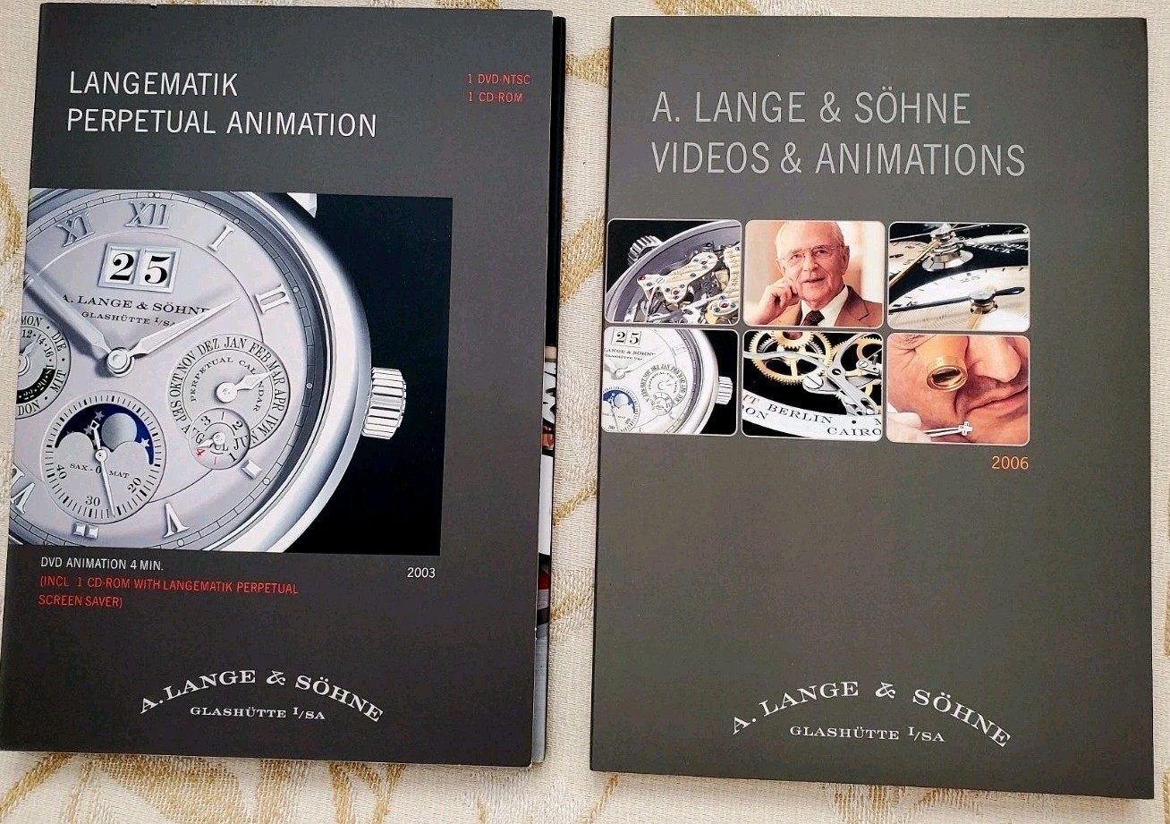 A Lange & Sohne Animations Langematic Perpetual VIP Press Kits 2006 DVD & CD