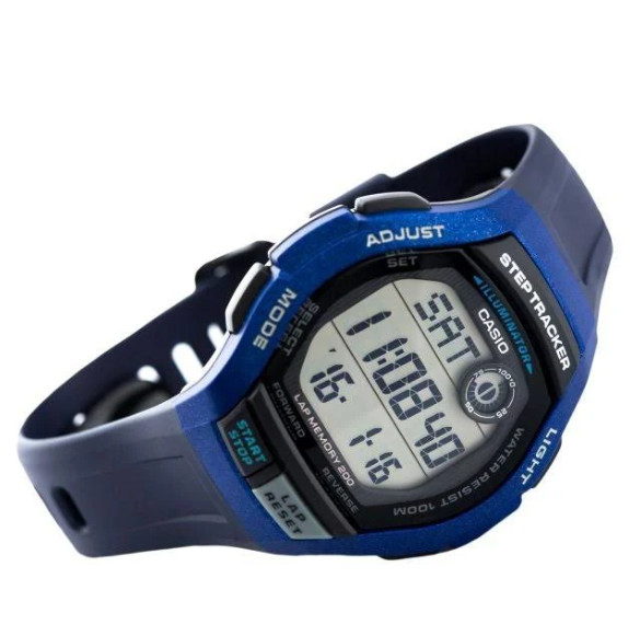 Casio Men’s Solar-Powered Digital Watch with Blue Band – WS-2000H-2AVCF