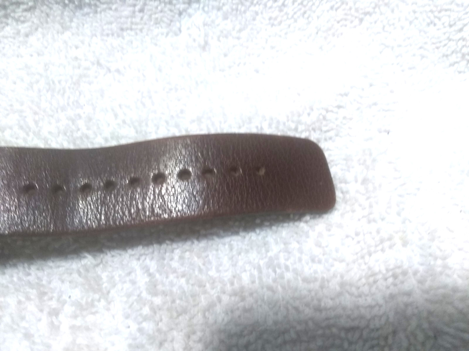 Fossil Watch Brown Leather Replacement Band 1 Piece Strap Great Shape
