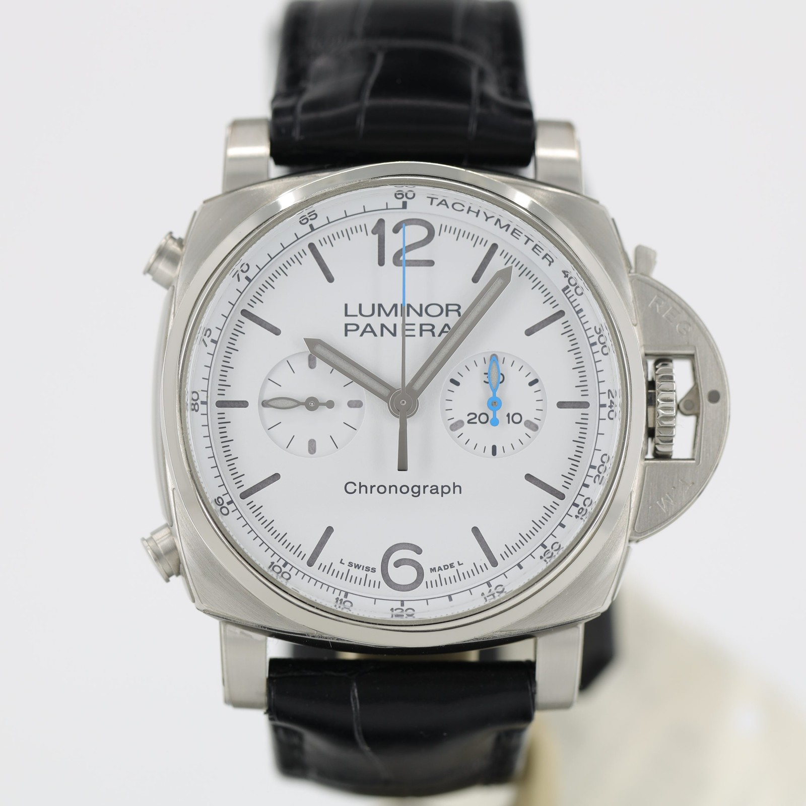 Panerai Luminor Chrono 44mm Stainless Steel White Dial PAM01218 (Pre-Owned)