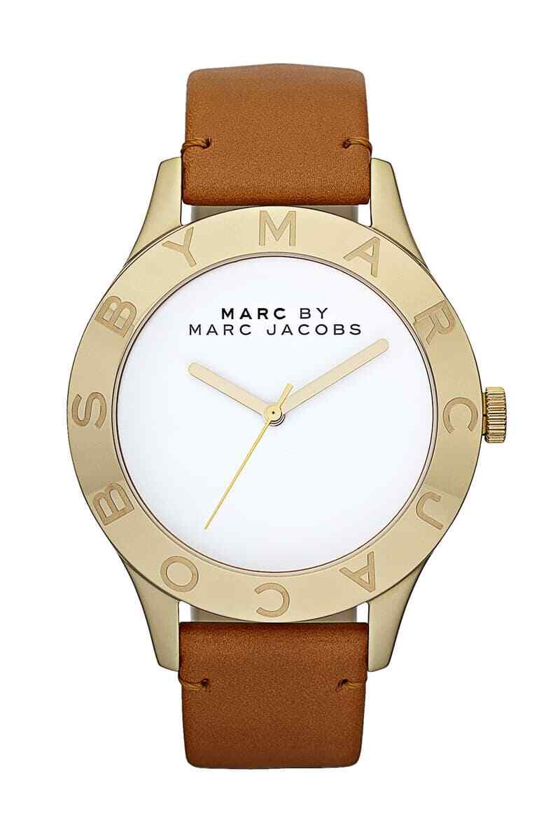 MARC by Marc Jacobs Large Blade Leather Strap 40mm Watch F1212